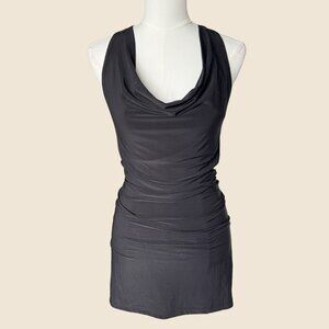 Vintage Charlotte Russe Black Lace Back Dress